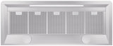 Majestic 60 Inch White Wall Mount Convertible Range Hood