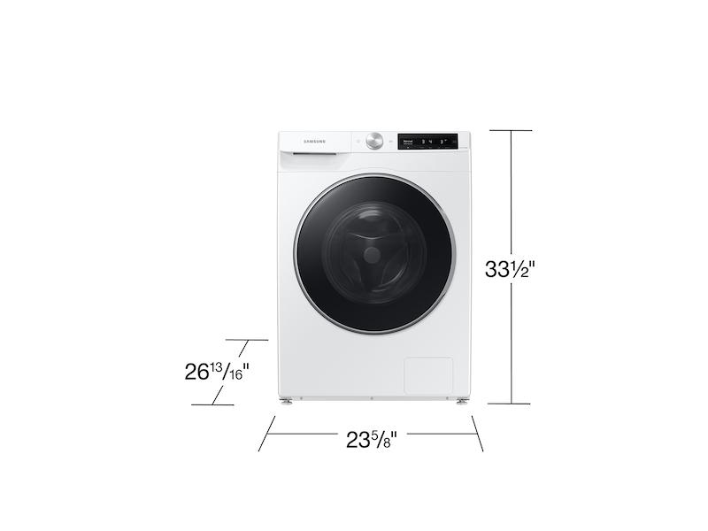 2.5 cu. ft. Compact Front Load Washer with AI Smart Dial and Super Speed Wash in White