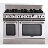 48" Gas Range with 8 Open Burners 25K BTU