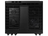 Bespoke 6.0 cu. ft. Smart Slide-In Gas Range with Air Fry & Precision Knobs in White Glass