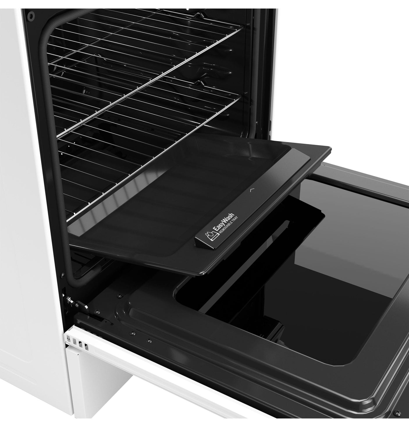 GE® 30" Slide-In Front-Control Convection Gas Range with No Preheat Air Fry and EasyWash™ Oven Tray