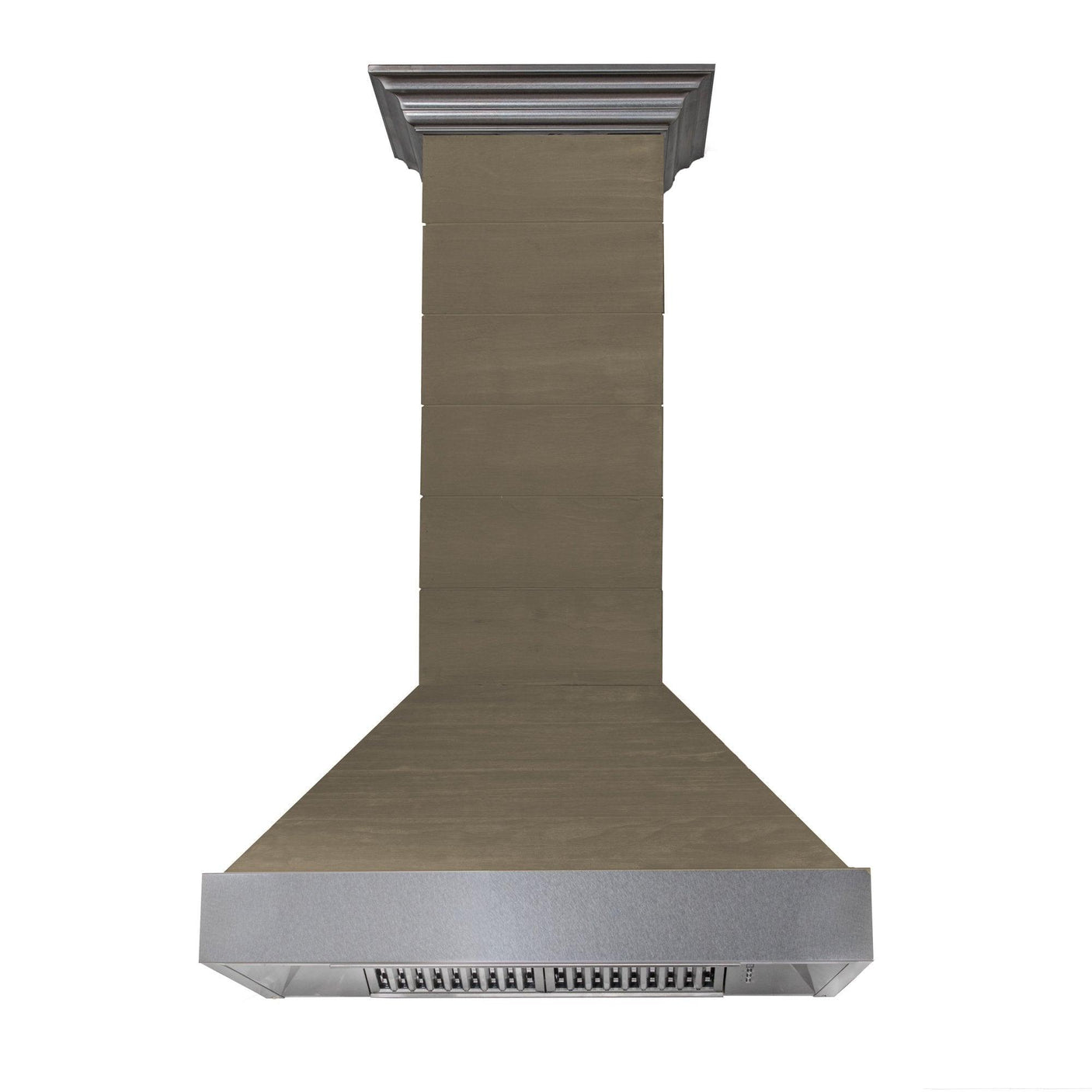 ZLINE Shiplap Wooden Wall Range Hood with Stainless Steel Accent (365YY)