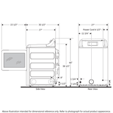 GE® 7.4 cu. ft. Capacity Gas&#x00A0;Dryer with Up To 120 ft. Venting&#x00A0;and&#x00A0;Sensor Dry