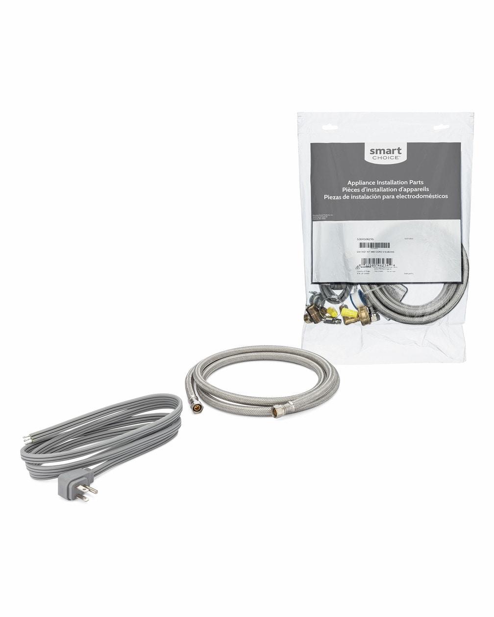 Smart Choice Dishwasher Installation Kit with Angled Power Cord