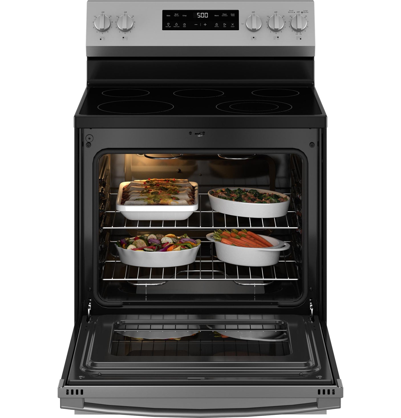 GE® 30" Free-Standing Electric Range with Crisp Mode