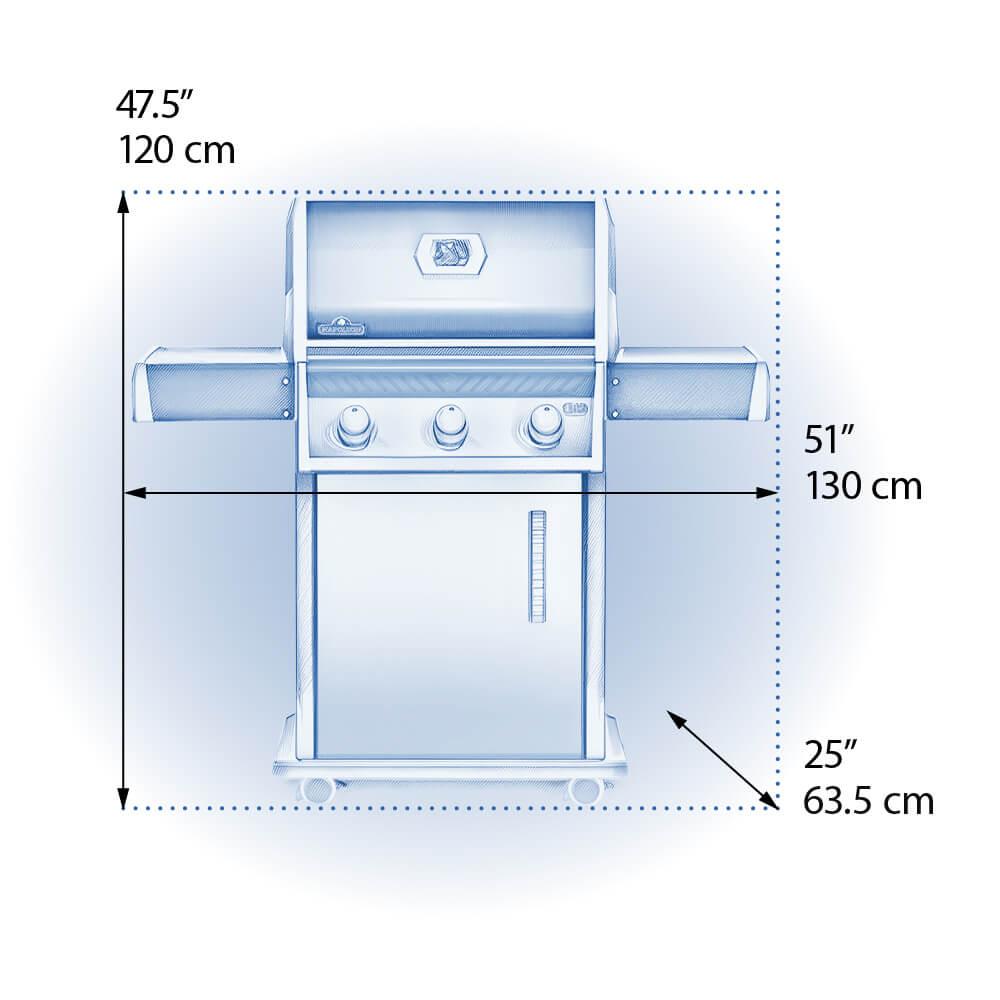 Rogue 425 Gas Grill , Natural Gas, Black