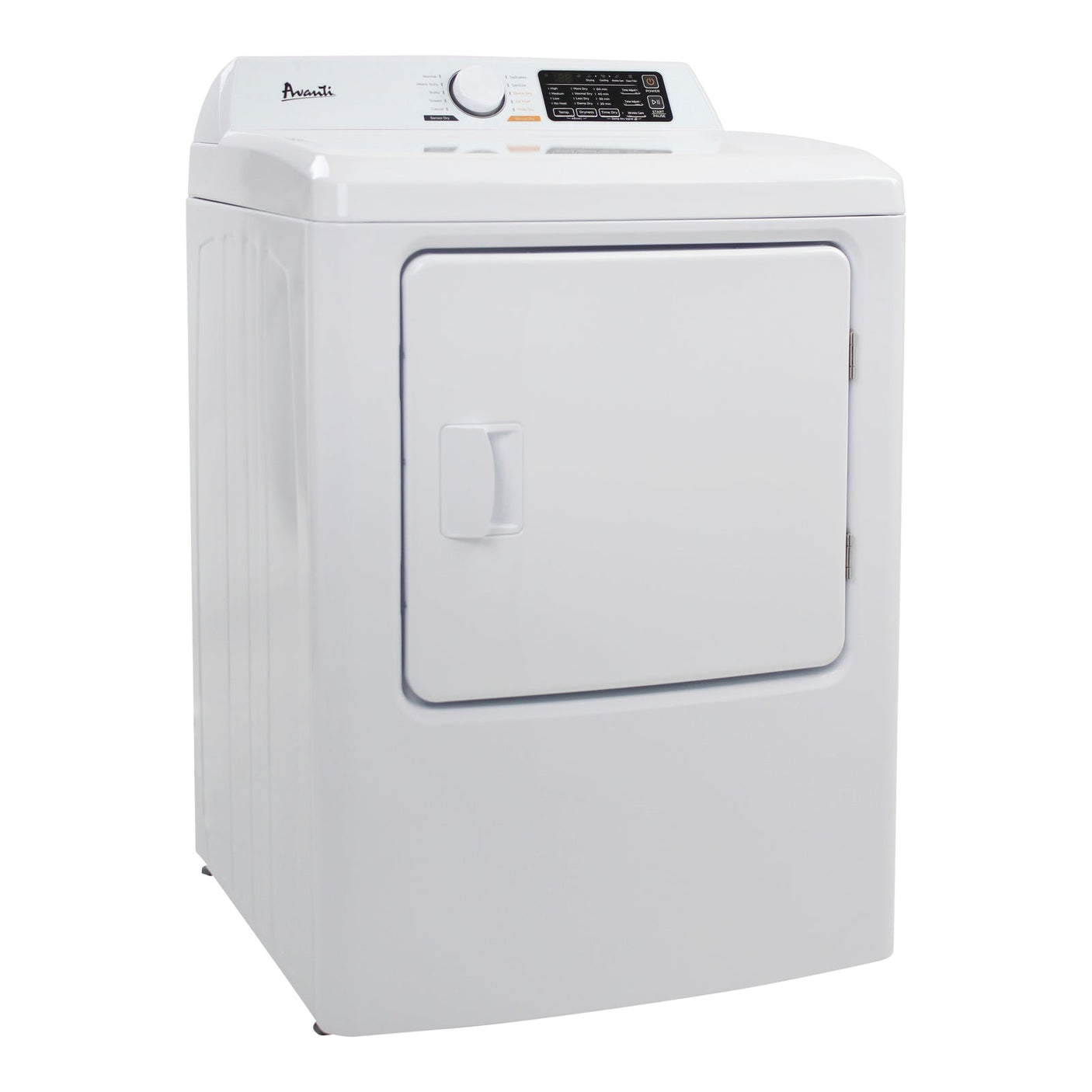 Avanti Front Load Electric Clothes Dryer, 6.7 cu. ft. Capacity - White / 6.7 cu. ft.