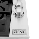 ZLINE 30" Gas Cooktop with 4 Gas Burners and Black Porcelain Top (RC30-PBT) [Color: ZLINE 30" Gas Cooktop with 4 Gas Burners and Black Porcelain Top (RC30-PBT)]