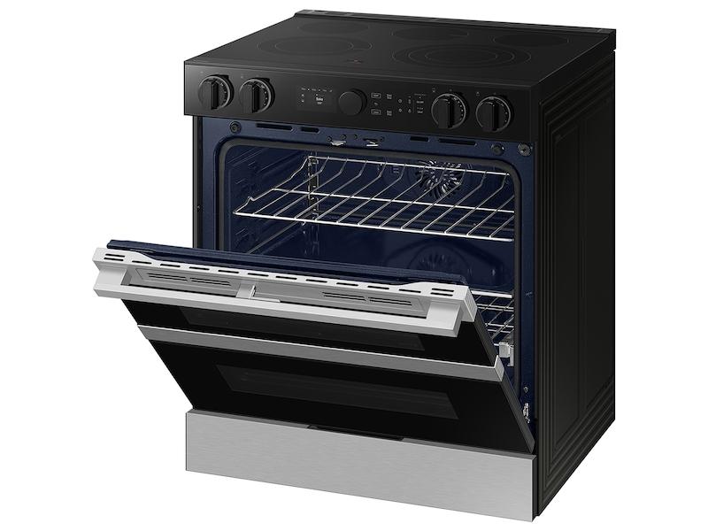 Bespoke Smart Slide-In Electric Range 6.3 cu. ft. with Flex Duo™ & Illuminated Precision Knobs in Stainless Steel