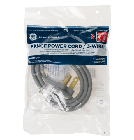 4' 50amp 3 wire range cord