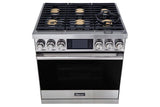 36" Range, Graphite Stainless Steel, Natural Gas/High Altitude