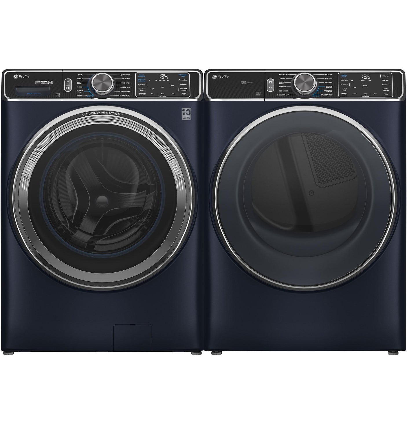 GE Profile™ 5.3 cu. ft. Capacity Smart Front Load ENERGY STAR® Washer with UltraFresh™ Vent System+ with OdorBlock™