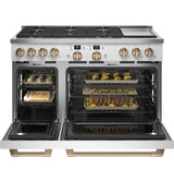 Café™ 48" Smart Dual-Fuel Commercial-Style Range with 6 Burners and Griddle (Natural Gas)