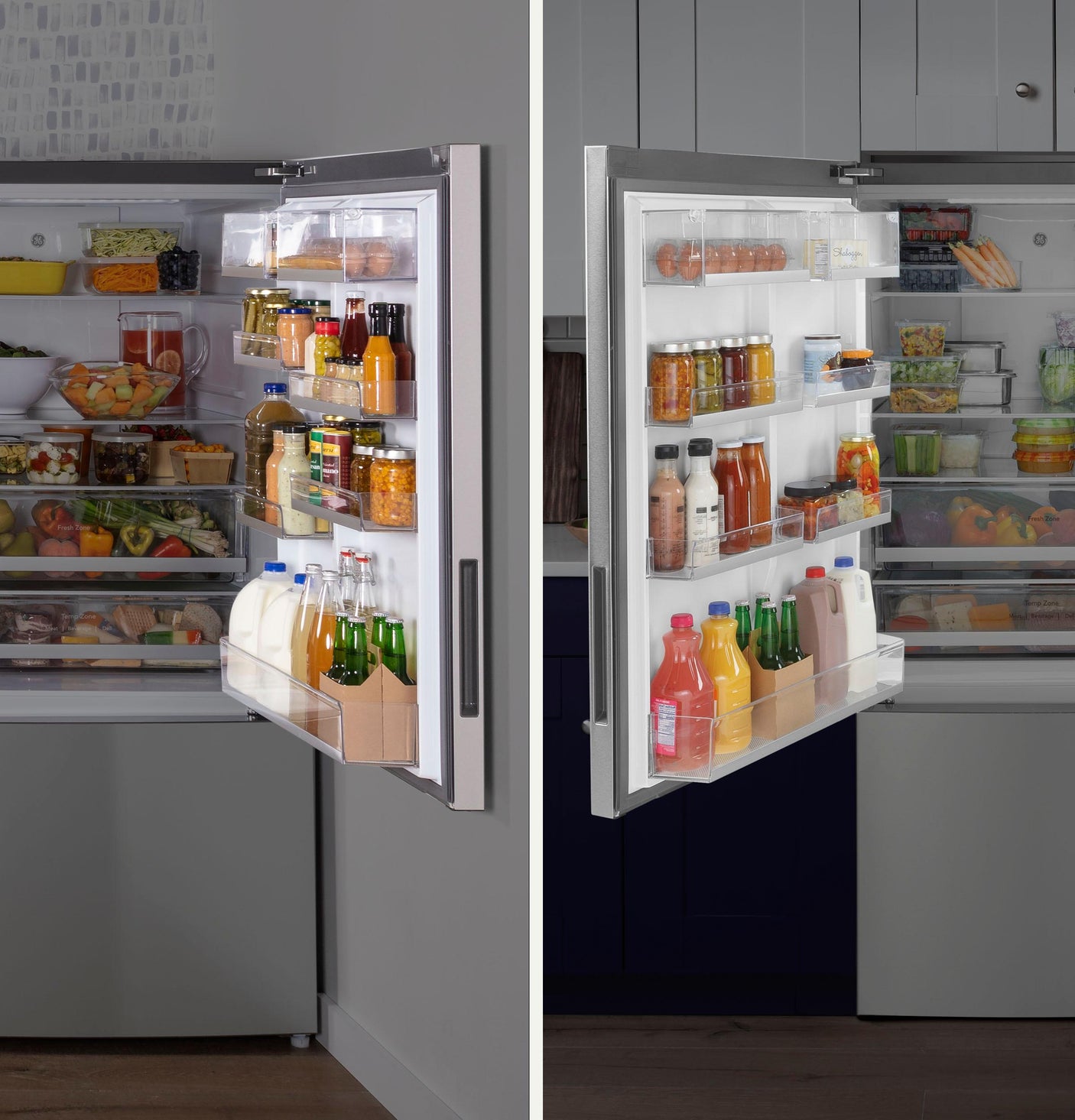 GE® ENERGY STAR® 17.7 Cu. Ft. Counter-Depth Bottom-Freezer Refrigerator