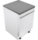 GE® ENERGY STAR® 24" Stainless Steel Interior Portable Dishwasher with Sanitize Cycle