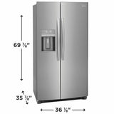 Frigidaire Gallery 26 Cu. Ft. 36" Standard Depth Side by Side Refrigerator