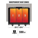 28" Drop-in Griddle with Hood & Insulation Jacket