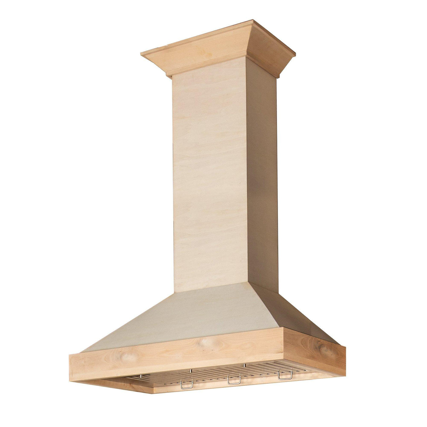 ZLINE Unfinished Wooden Wall Mount Range Hood - Includes Remote Motor (KBUF-RS) [Size: 36 Inch]