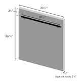 ZLINE 24 in. Dishwasher Panel with Modern Handle (DP-24) [Color: DuraSnow Stainless Steel]