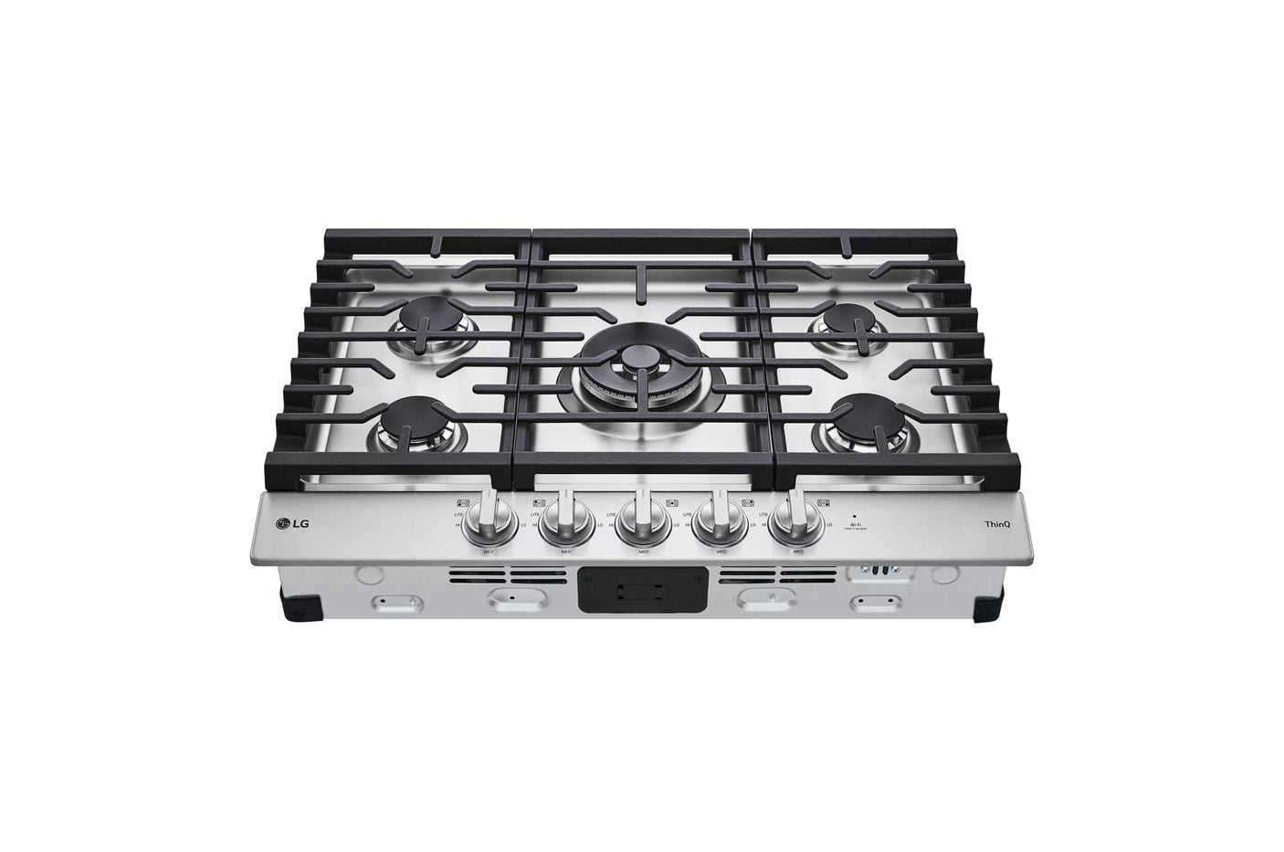 30" Smart Gas Cooktop with UltraHeat™ 22K BTU Dual Burner and LED Knobs