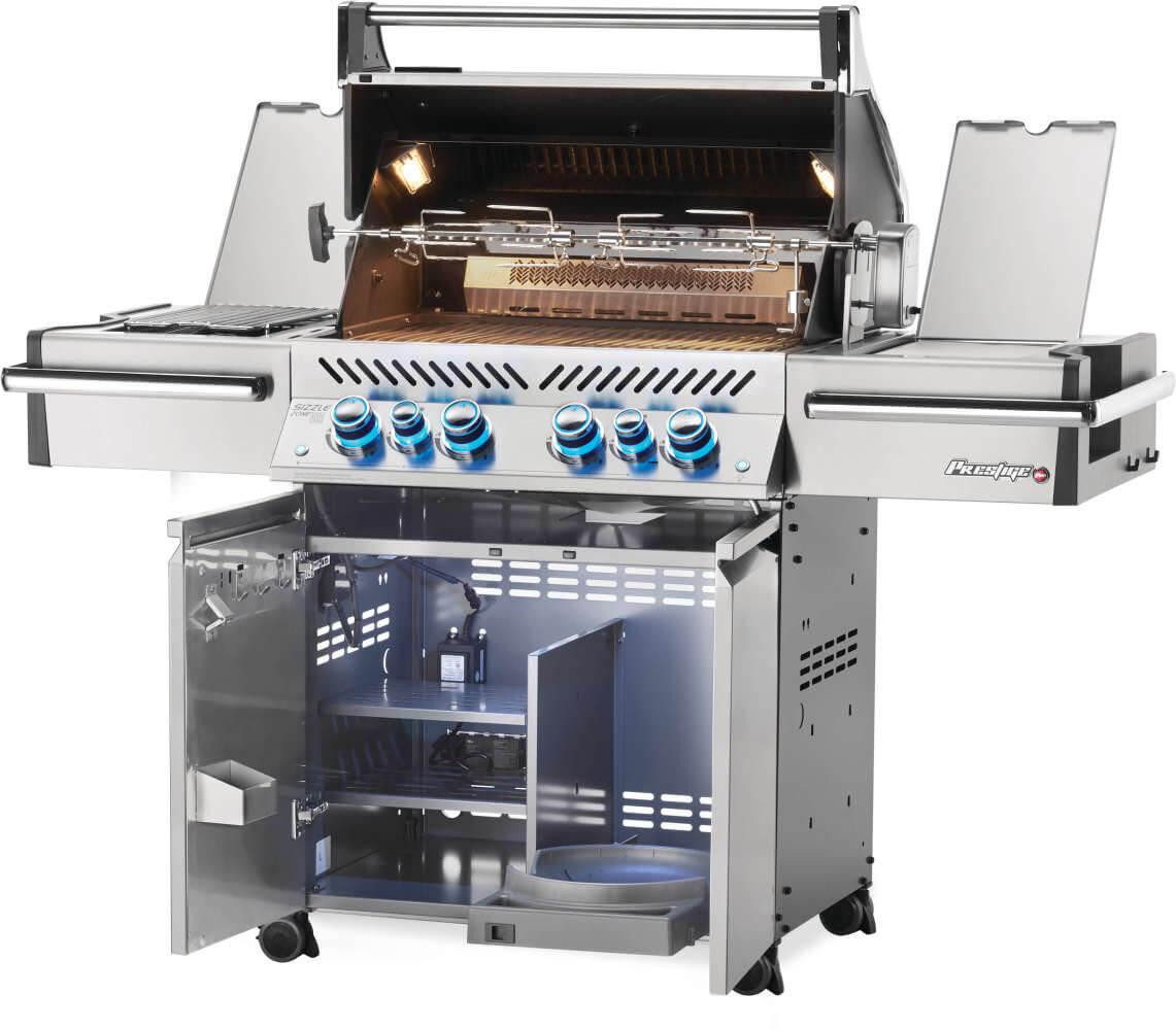 Prestige PRO 500 RSIB with Infrared Side and Rear Burners , Natural Gas, Stainless Steel