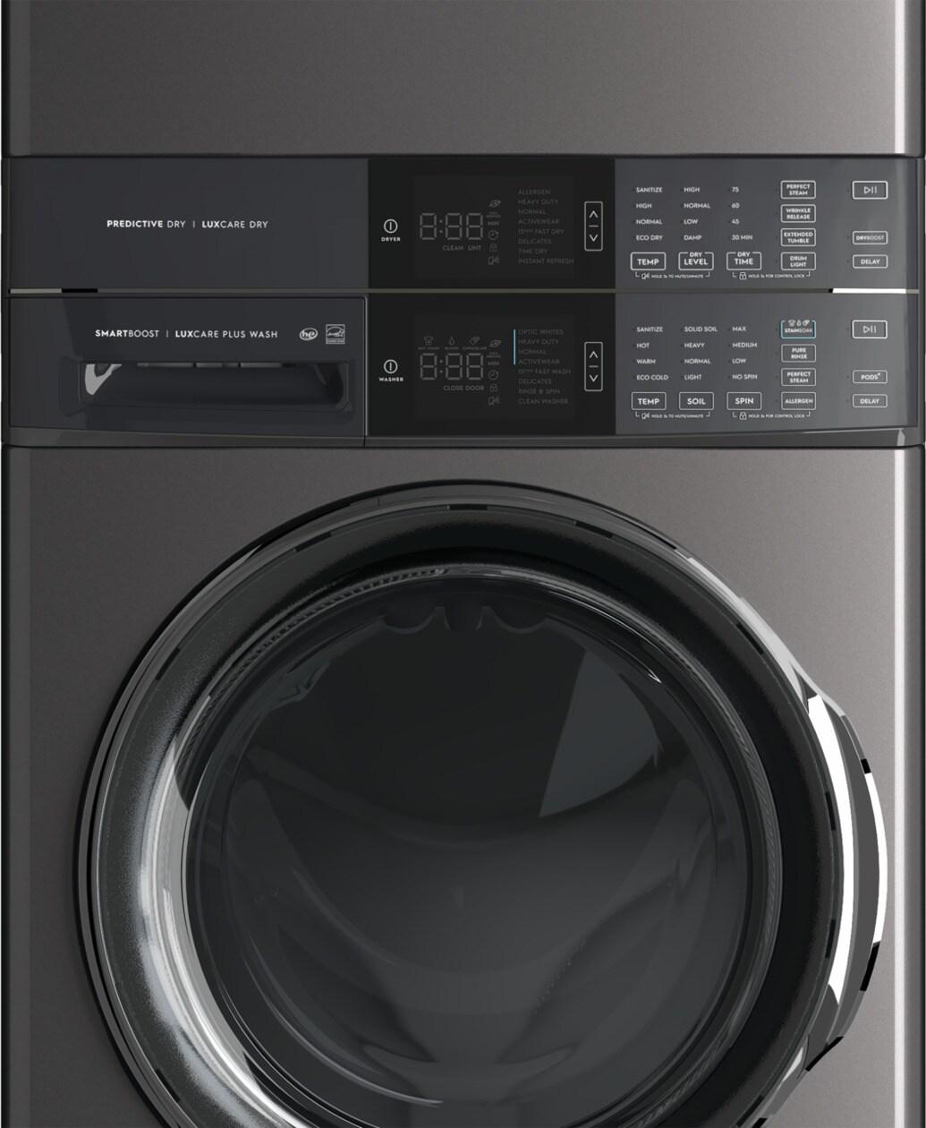 Electrolux Laundry Tower Single Unit Front Load 4.5 Cu. Ft. Washer & 8 Cu. Ft. Gas Dryer