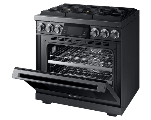 36" Pro Gas Range, Graphite Stainless Steel, Natural Gas