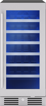 Presrv Wine Cooler, 15in UC, SS+Gls, Rvs Door, 1Z