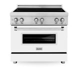 ZLINE 36" 4.6 cu. ft. Induction Range with a 4 Element Stove and Electric Oven in Stainless Steel (RAIND-36) [Color: DuraSnow®]