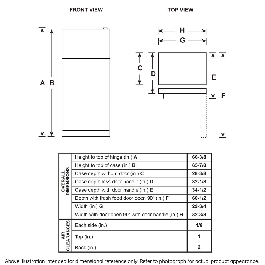 GE 19.2 Cu. Ft. Garage Ready Top-Freezer Refrigerator