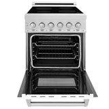 ZLINE 24 in. 2.8 cu. ft. Legacy Induction Range with 4 Element Cooktop and Electric Oven