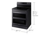 6.3 cu. ft. Smart Freestanding Electric Range with Flex Duo™, No-Preheat Air Fry & Griddle in Black Stainless Steel