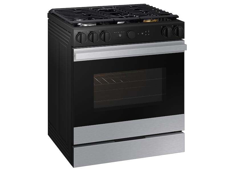 Bespoke 6.0 cu. ft. Smart Slide-In Gas Range with Air Sous Vide & Air Fry in Stainless Steel