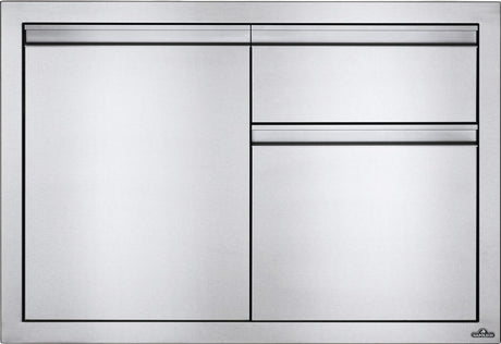 36 x 24 inch Single Door & Standard Drawer and Standard Drawer, Stainless Steel