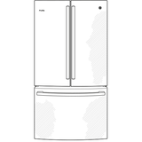 GE Profile™ ENERGY STAR® 23.1 Cu. Ft. Counter-Depth Fingerprint Resistant French-Door Refrigerator