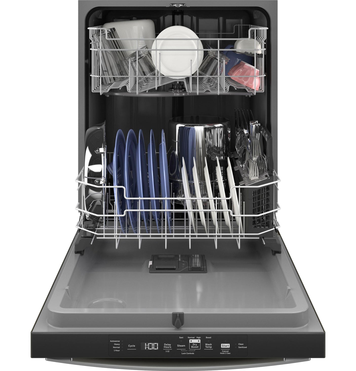 GE® ENERGY STAR® Top Control with Plastic Interior Dishwasher with Sanitize Cycle & Dry Boost