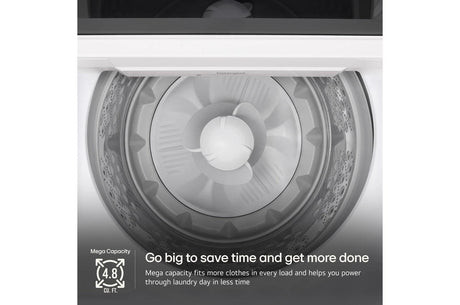 4.8 cu. ft. Mega Capacity Smart Top Load Washer with 4-Way® Agitator, EasyUnload™ & AI Sensing