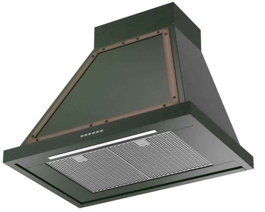 Nostalgie 30 Inch Emerald Green Wall Mount Convertible Range Hood