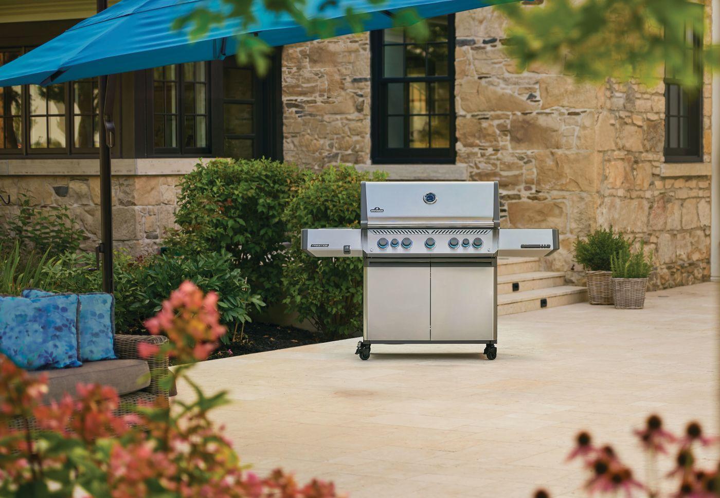 Prestige 665 RSIB with Infrared Side and Rear Burner , Natural Gas, Stainless Steel