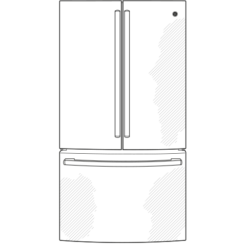 GE® ENERGY STAR® 28.7 Cu. Ft. Fingerprint Resistant French-Door Refrigerator