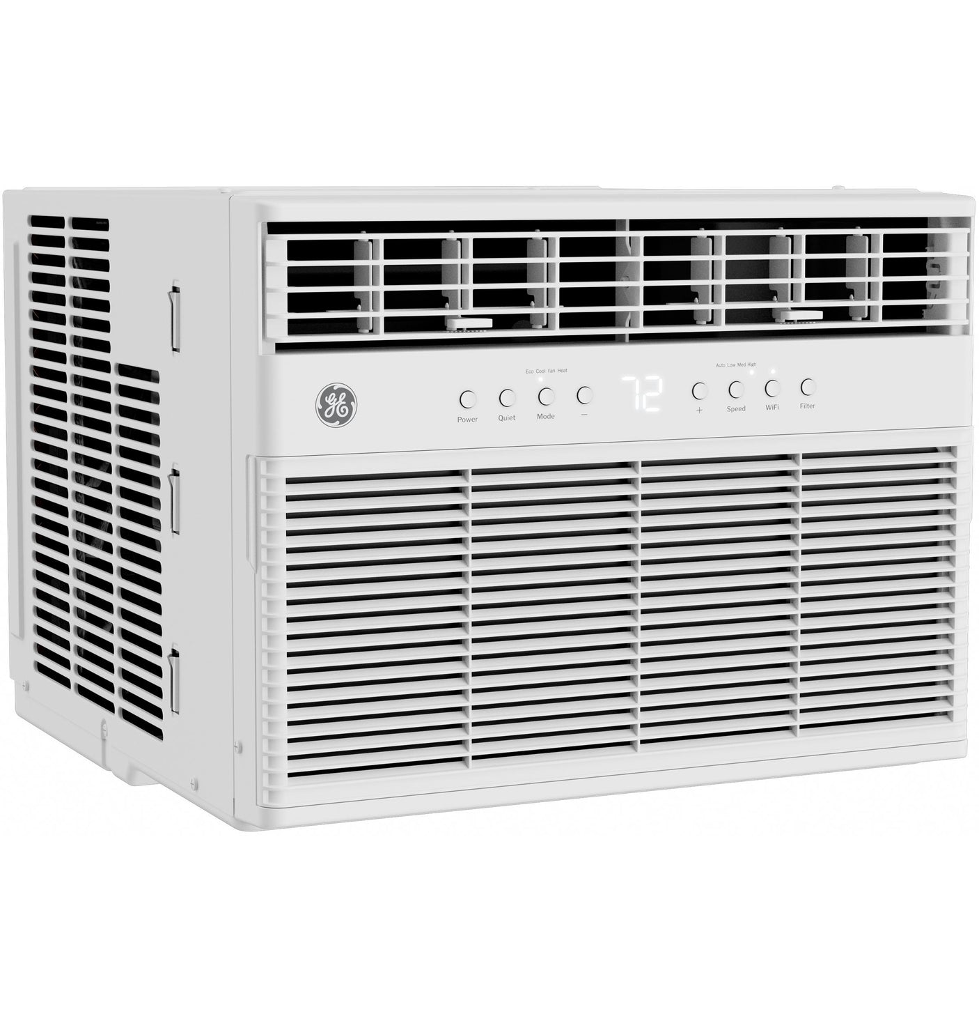 GE® 8,000 BTU Smart Heat/Cool with Heat Pump Electronic Window Air Conditioner for Medium Rooms up to 350 sq. ft.