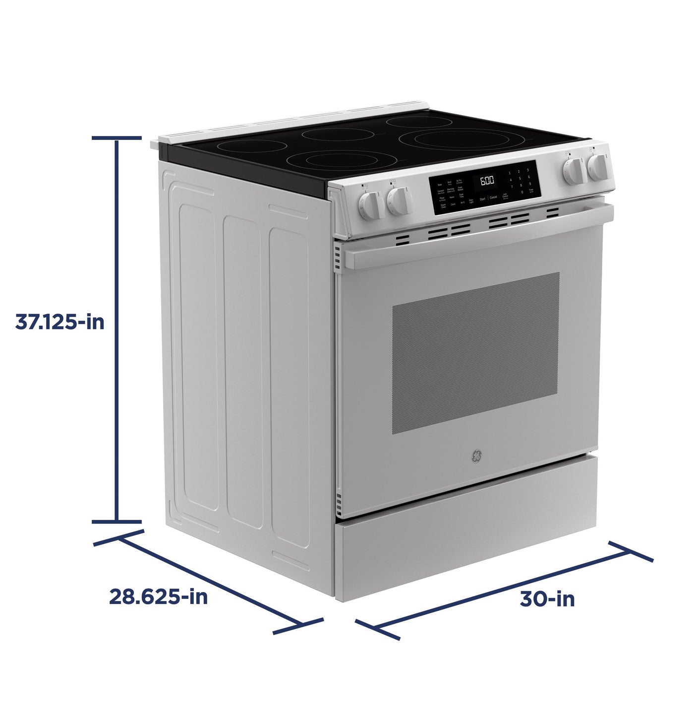 GE® 30" Slide-In Electric Convection Range with No Preheat Air Fry and EasyWash™ Oven Tray