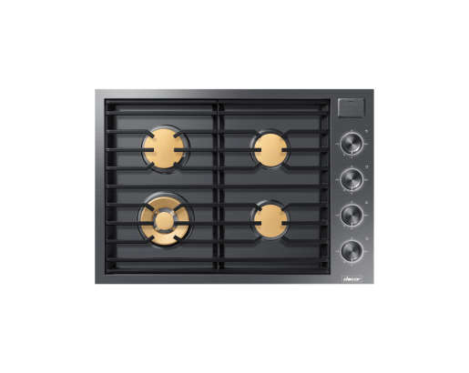 30" Gas Cooktop, Graphite Stainless Steel, Natural Gas