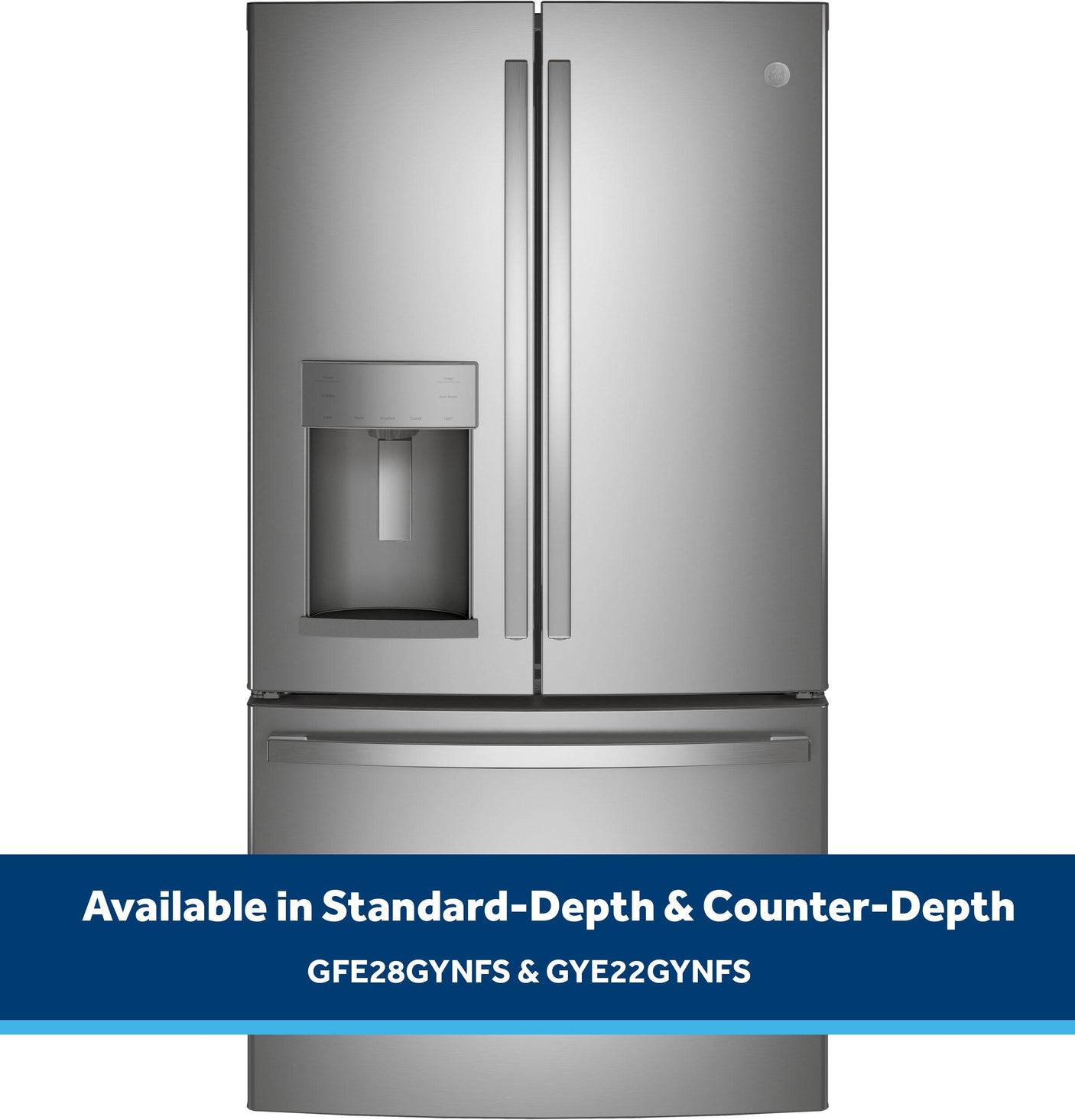 GE® ENERGY STAR® 27.7 Cu. Ft. Fingerprint Resistant French-Door Refrigerator