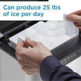 Danby 25 lbs. Countertop Ice Maker in Stainless Steel