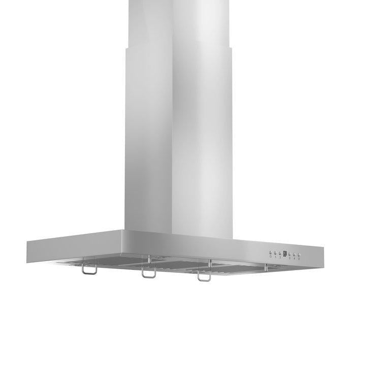 ZLINE Convertible Vent Island Mount Range Hood in Stainless Steel (KE2i)