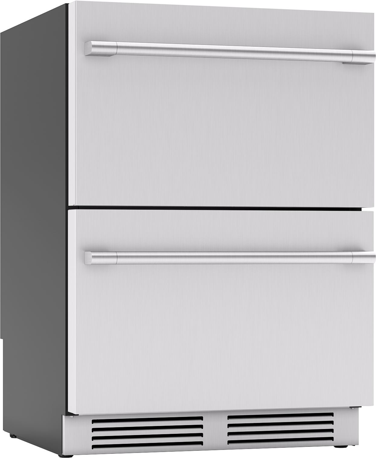 Presrv Refrigerator Drawers, 24in Compact, SS, 2 Zone