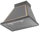 Nostalgie 30 Inch Matte Graphite Wall Mount Convertible Range Hood