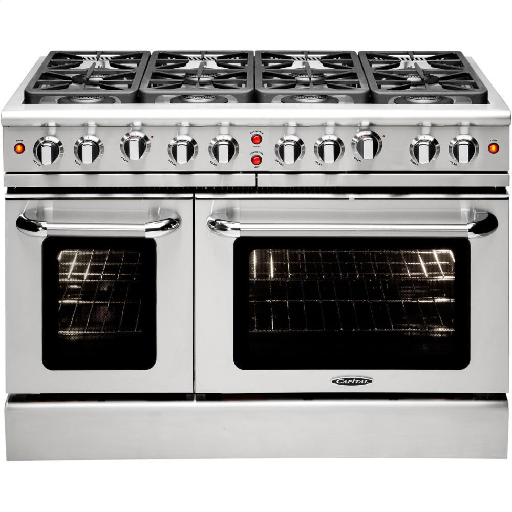 48" Gas Convection Range with 8 Sealed Burners 19K BTU