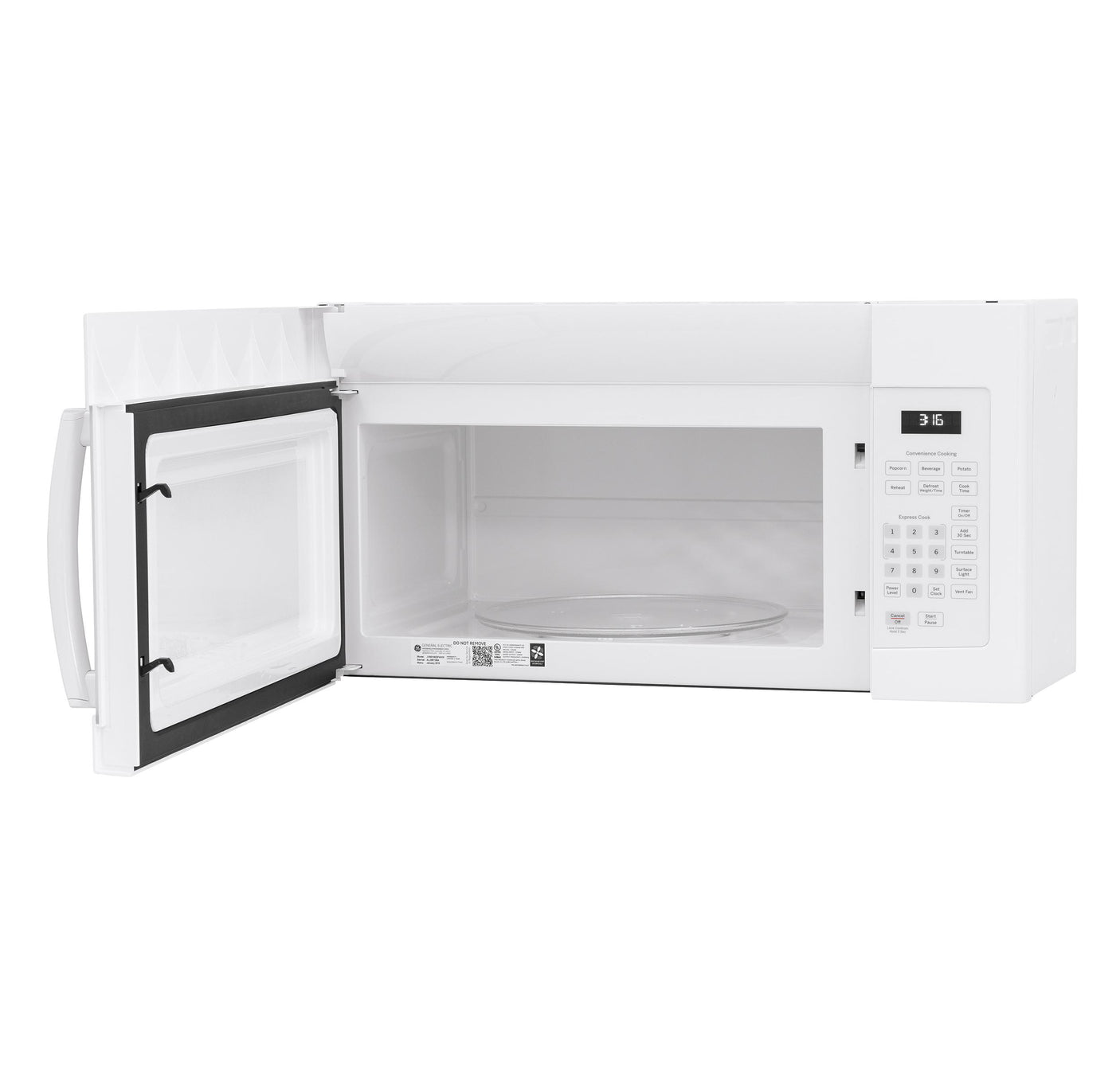 GE® 1.6 Cu. Ft. Over-the-Range Microwave Oven